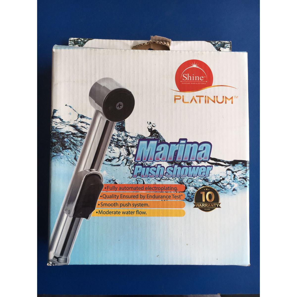 Shine Platinum Marina Push Shower for Bathroom