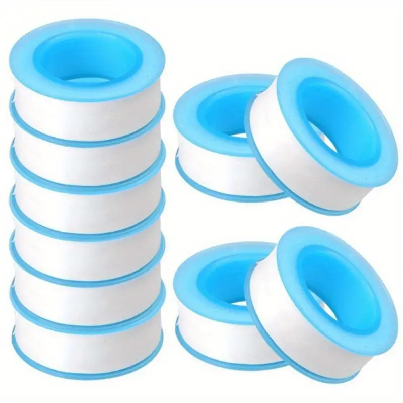 PTFE Water Pipe Tape Oil-free Sealing Tape Fitting Thread Seal Tape White Pipe Thread Seal Raw Material Tape Home Essential