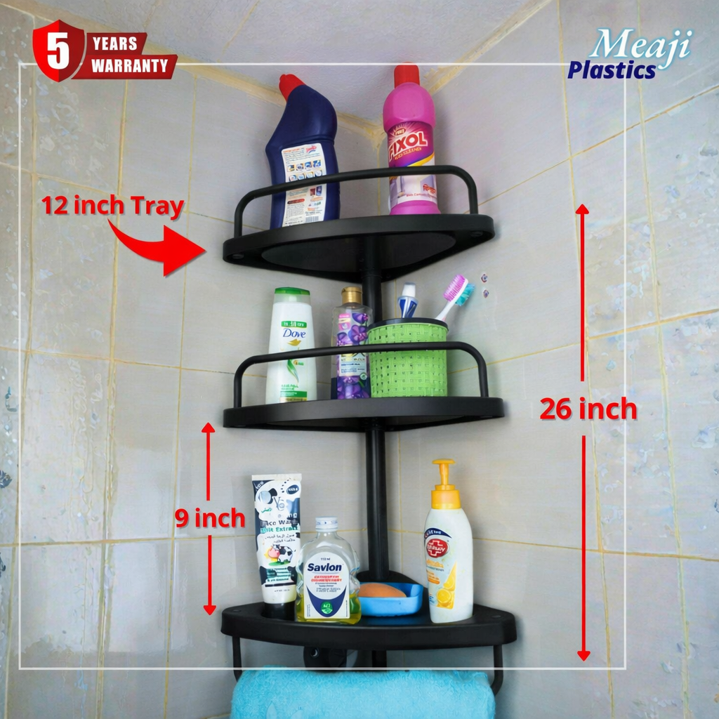 Stylish & Durable: Elite Washroom Corner Rack for Modern Homes