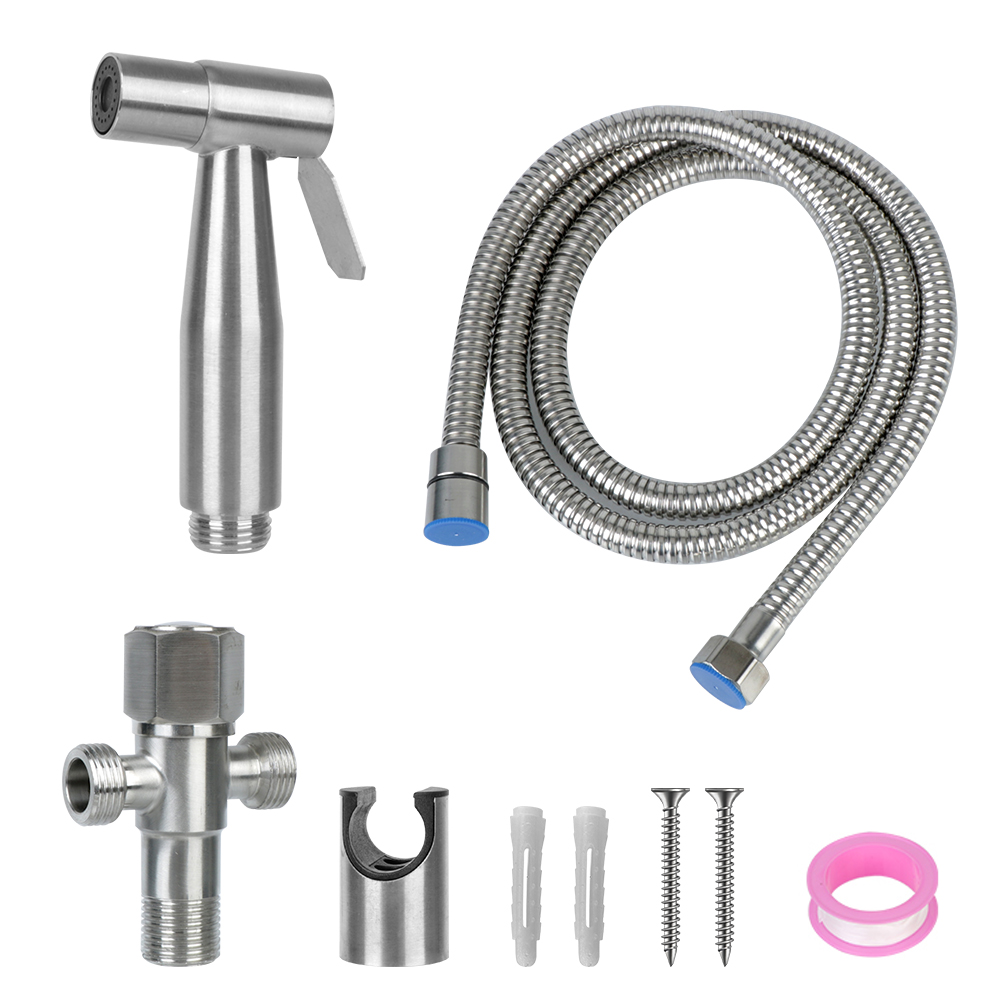 For Bathroom hand sprayer Stainless Steel self cleaning shower head Handheld Bidet sprayer set For toilet Hand Bidet faucet