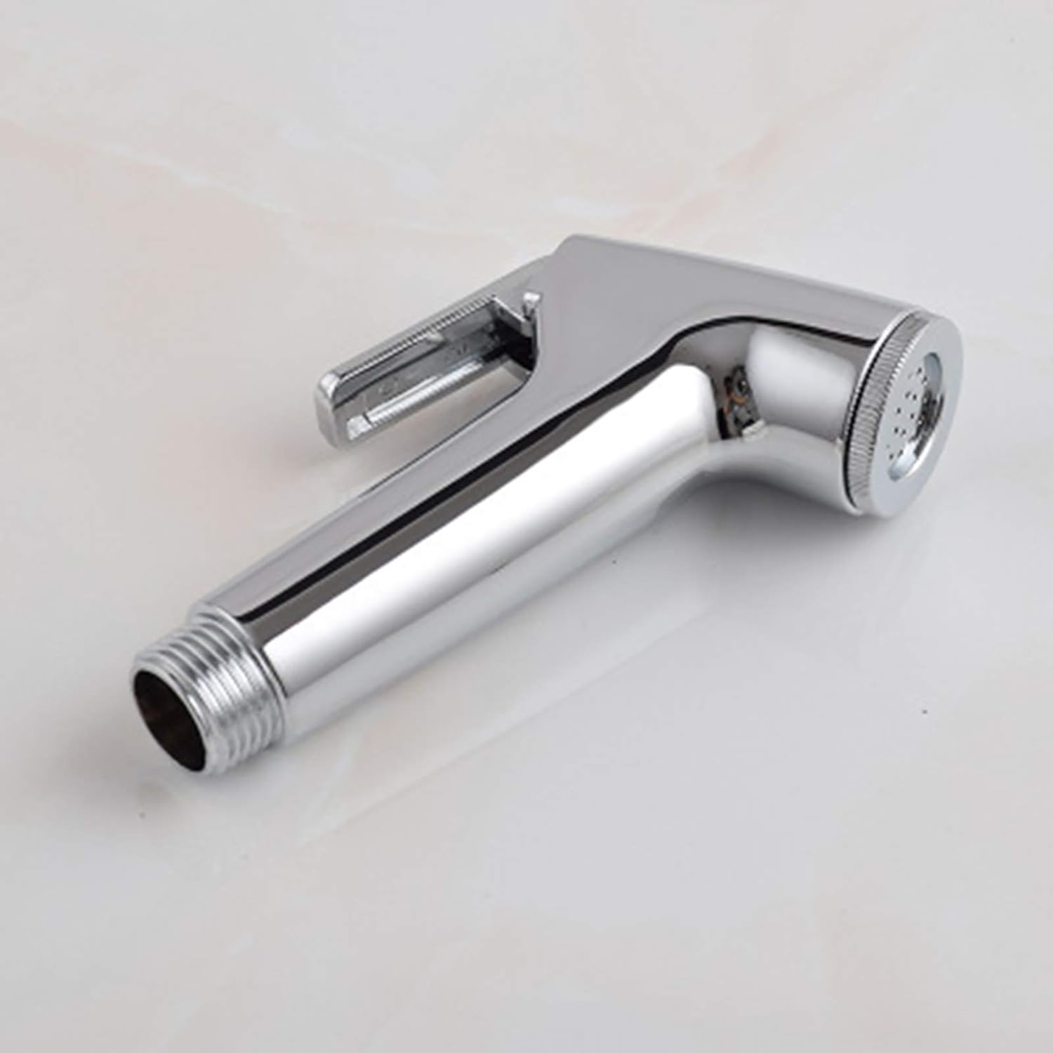 CERA Sanitaryware- RAYA ABS Chrome Handheld Toilet Push Shower/ Bidet Sprayer Bathroom Shower Head Adapter Water Spray Hose Kit